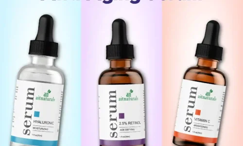 Aitnaturals Anti Aging Set with Vitamin C Retinol and Hyaluronic Acid