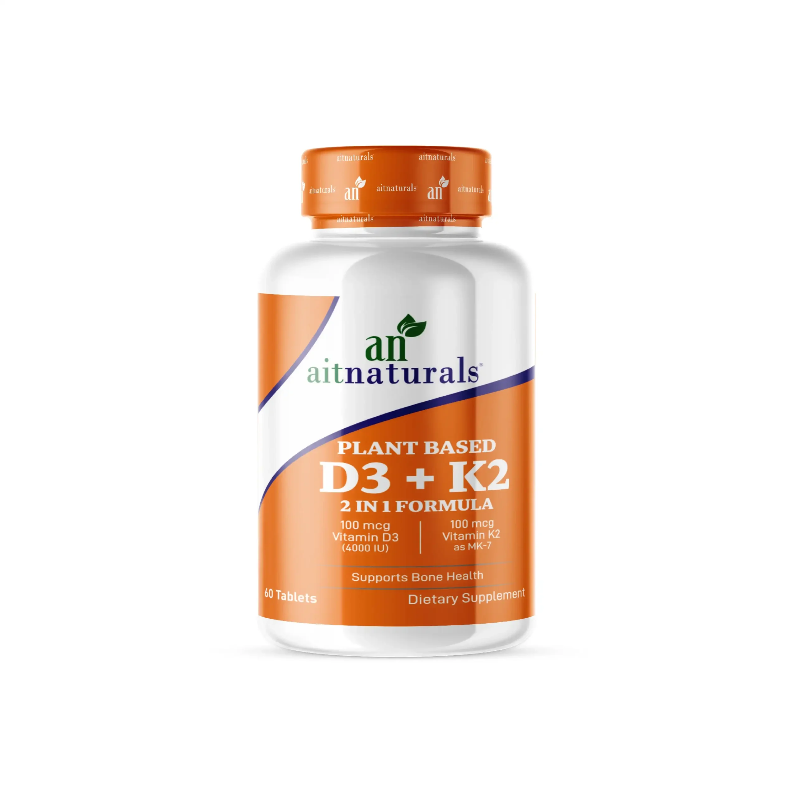 Aitnaturals Plant Based D3 + K2