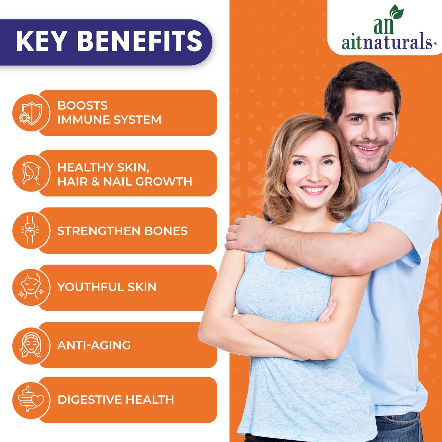 Benefits of Aitnaturals Super Collagen + Vitamin C 252 Tablets