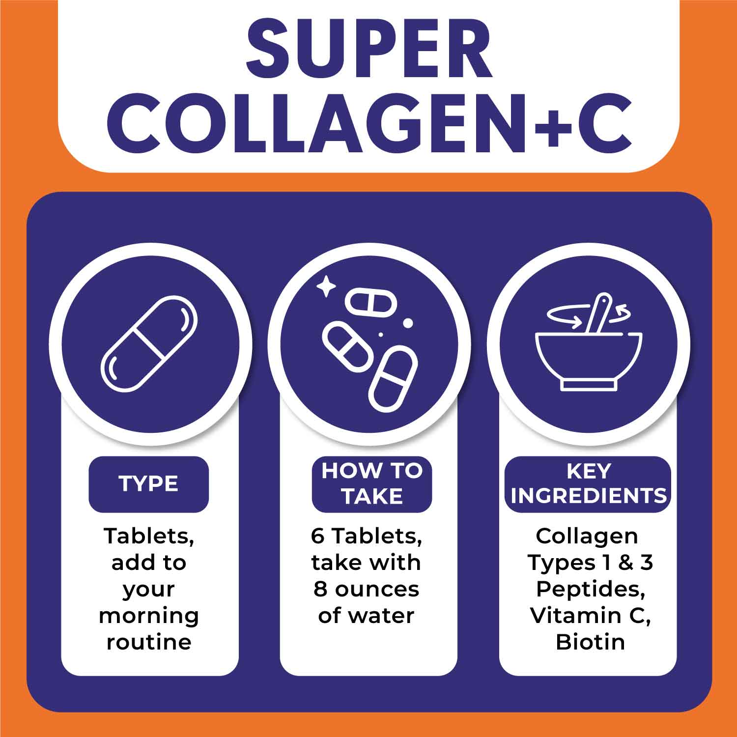 how to use Aitnaturals Super Collagen + Vitamin C 252 Tablets